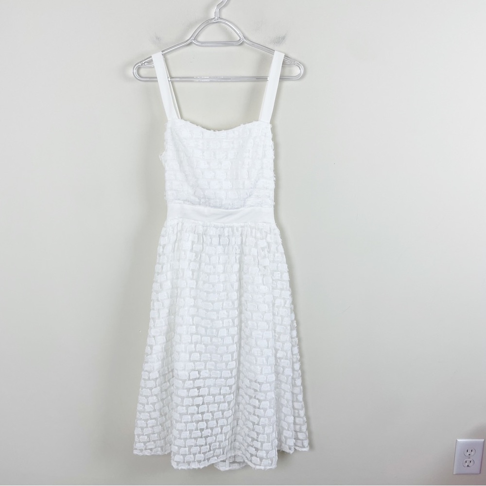 Abbey Glass Melody Bow Back Dress White Size XS